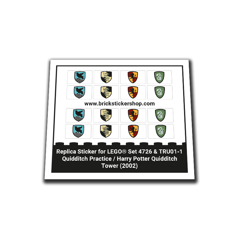Replacement Sticker for Set 4726 & TRU01-1 - Quidditch Practice / Harry Potter Quidditch Tower