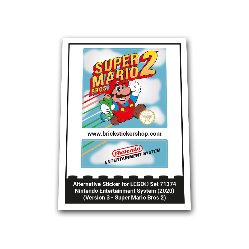 Alternative Sticker for Set 71374 - Nintendo Entertainment System (Super Mario Bros 2)