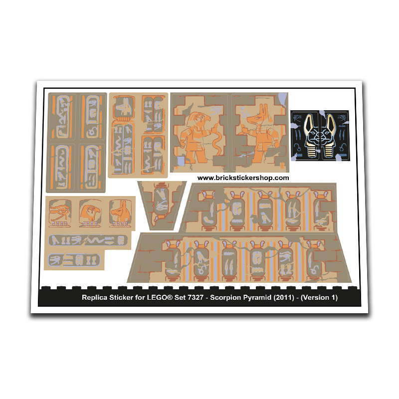 Replacement Sticker for Set 7327 - Scorpion Pyramid (Version 1)