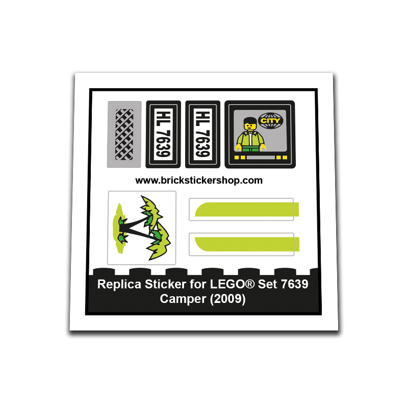 Replacement Sticker for Set 7639 - Camper