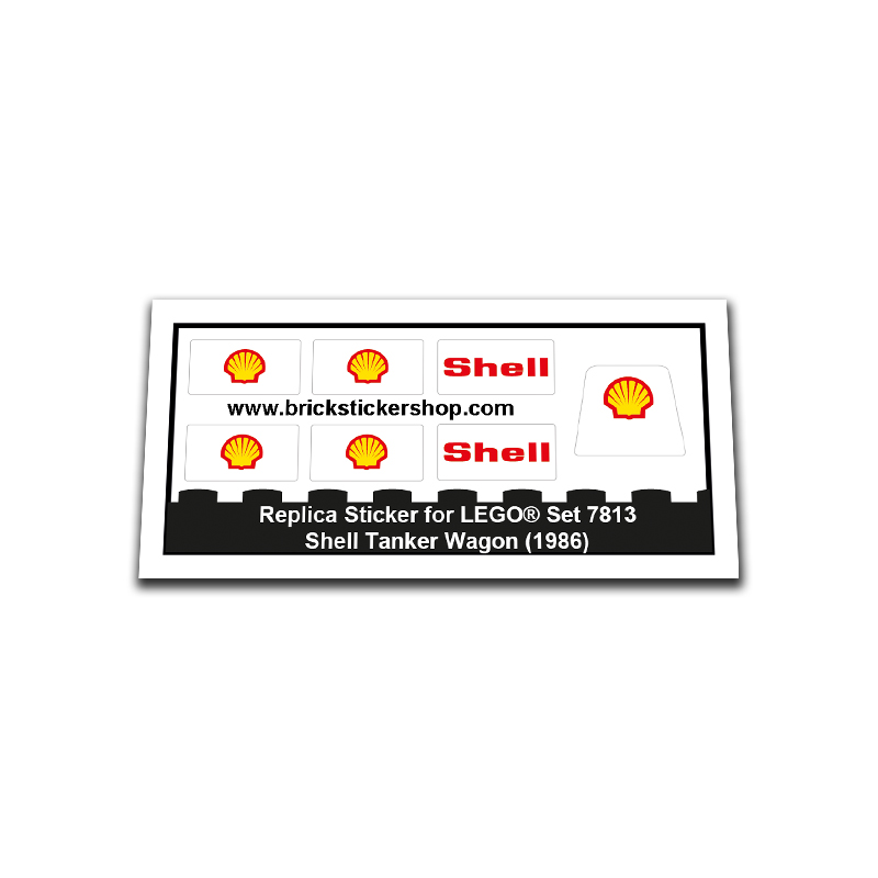 Replacement Sticker for Set 7813 - Shell Tanker Wagon
