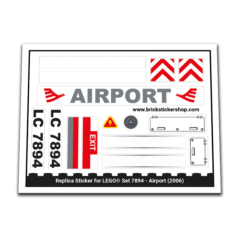 Replacement Sticker for Set 7894 - Airport