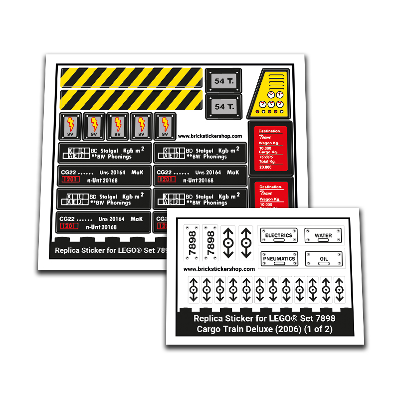 Replacement Sticker for Set 7898 - Cargo Train Deluxe