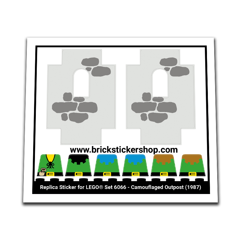 Replacement Sticker for Set 6066 - Camouflaged Outpost