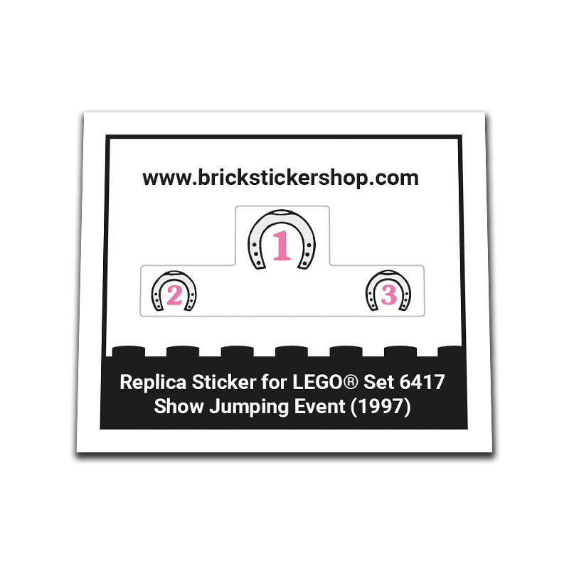 Replacement Sticker for Set 6417 - Show Jumping Event