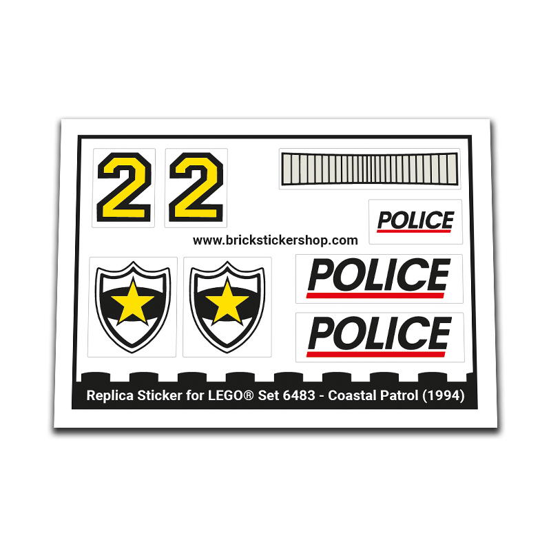 Replacement Sticker for Set 6483 - Coastal patrol