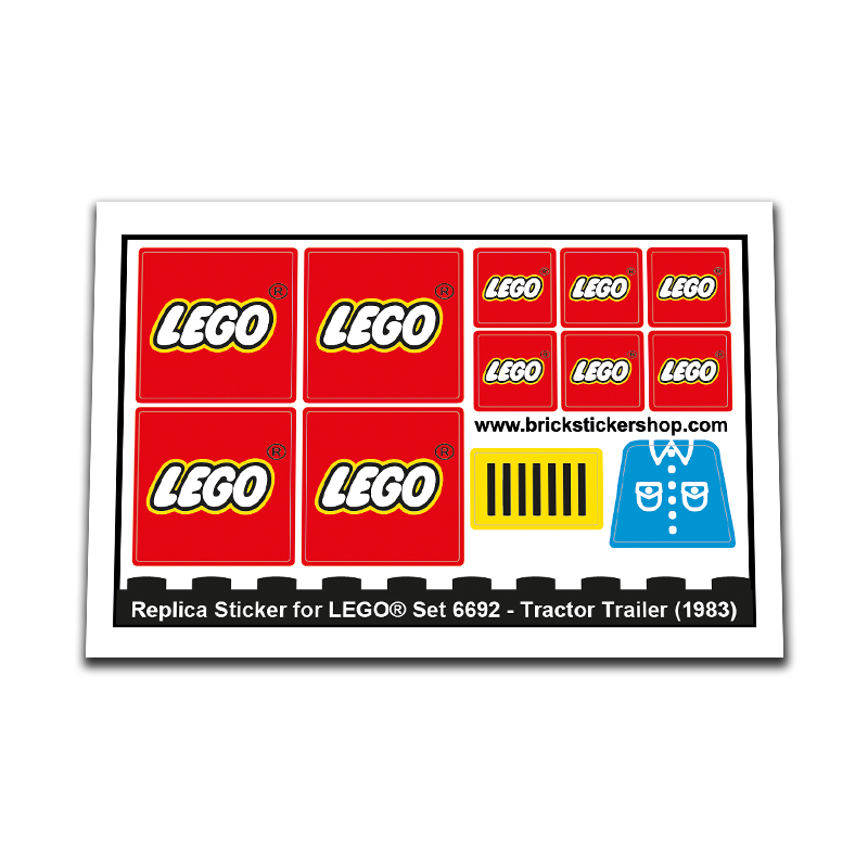 Replacement Sticker for Set 6692 - Tractor Trailer