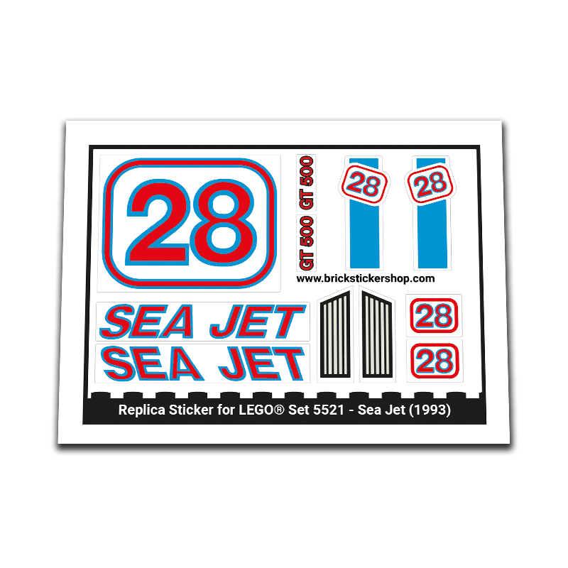 Replacement Sticker for Set 5521 - Sea Jet