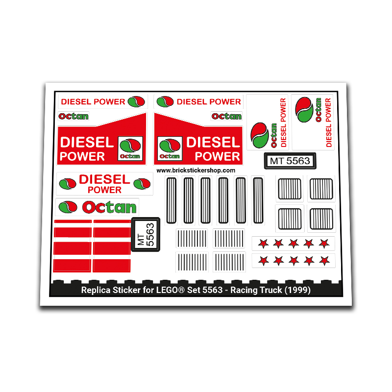 Replacement Sticker for Set 5563 - Racing Truck