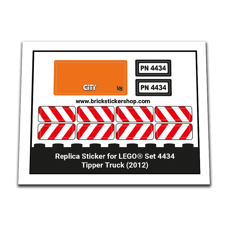 Replacement Sticker for Set 4434 - Tipper Truck