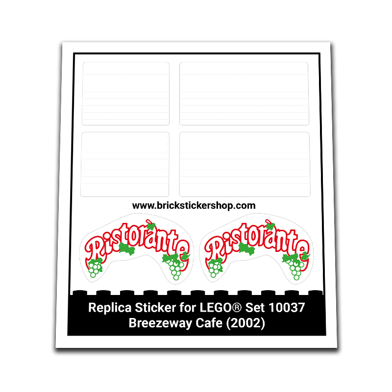 LEGO Sticker High Quality Replacement Brickstickershop