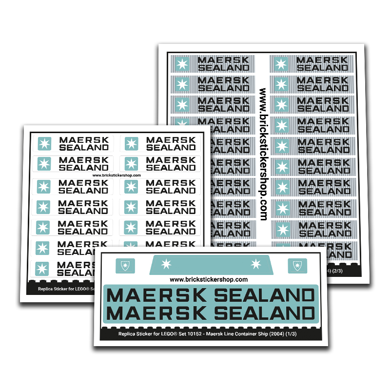 Replacement Sticker for Set 10152 - Maersk Line Container Ship