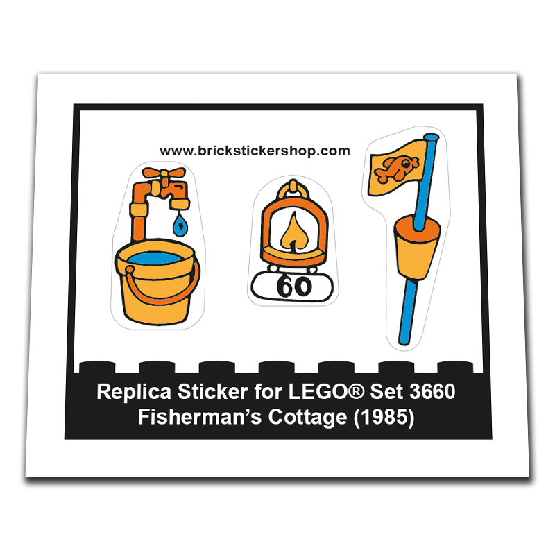 Replacement Sticker for Set 3660 - Fisherman's Cottage