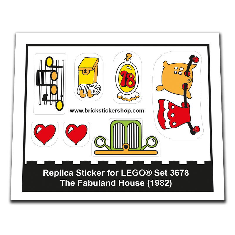 Replacement Sticker for Set 3678 - The Fabuland House