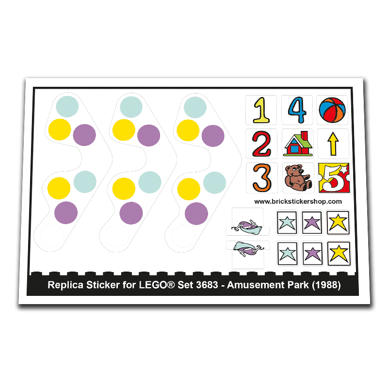 Replacement Sticker for Set 3683 - Amusement Park