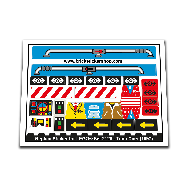 Replacement Sticker for Set 2126 - Train Cars