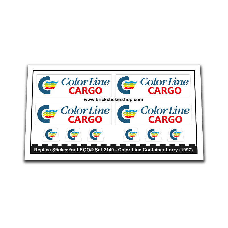 Replacement Sticker for Set 2149 - Color Line Container Lorry