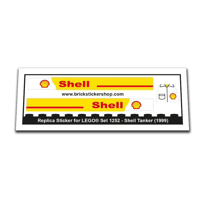 Replacement Sticker for Set 1252 - Shell Tanker