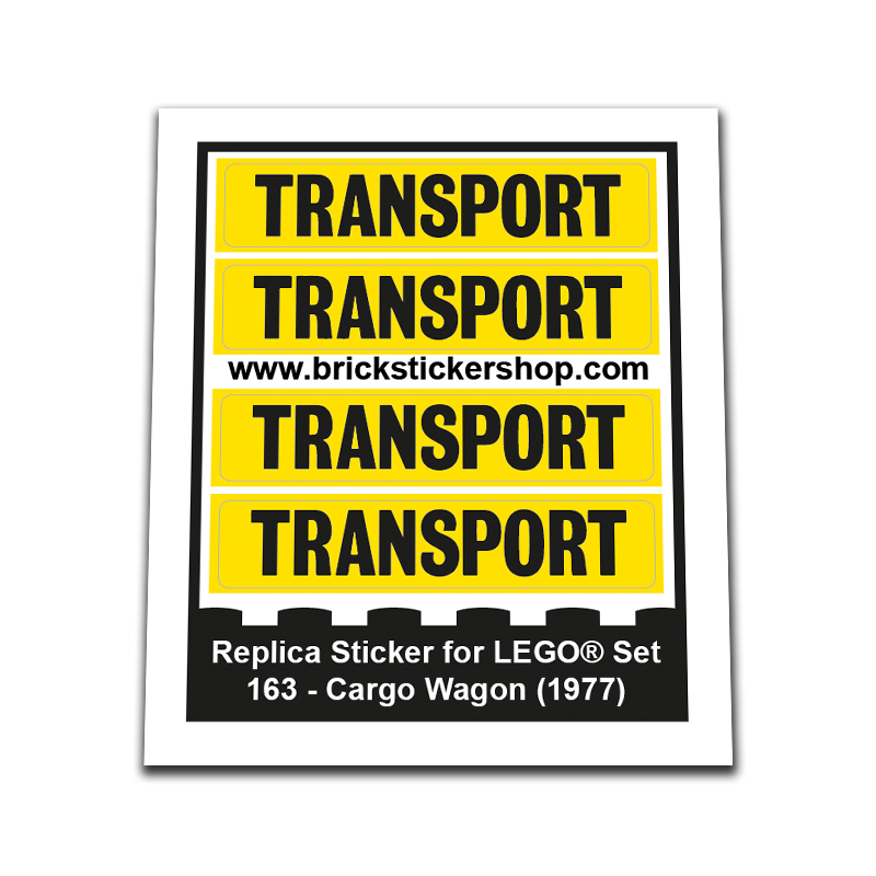 Replacement Sticker for Set 163 - Cargo Wagon