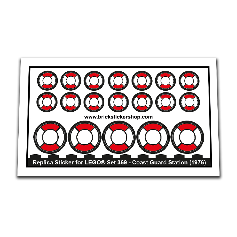 Replacement Sticker for Set 369 - Coast Guard Station