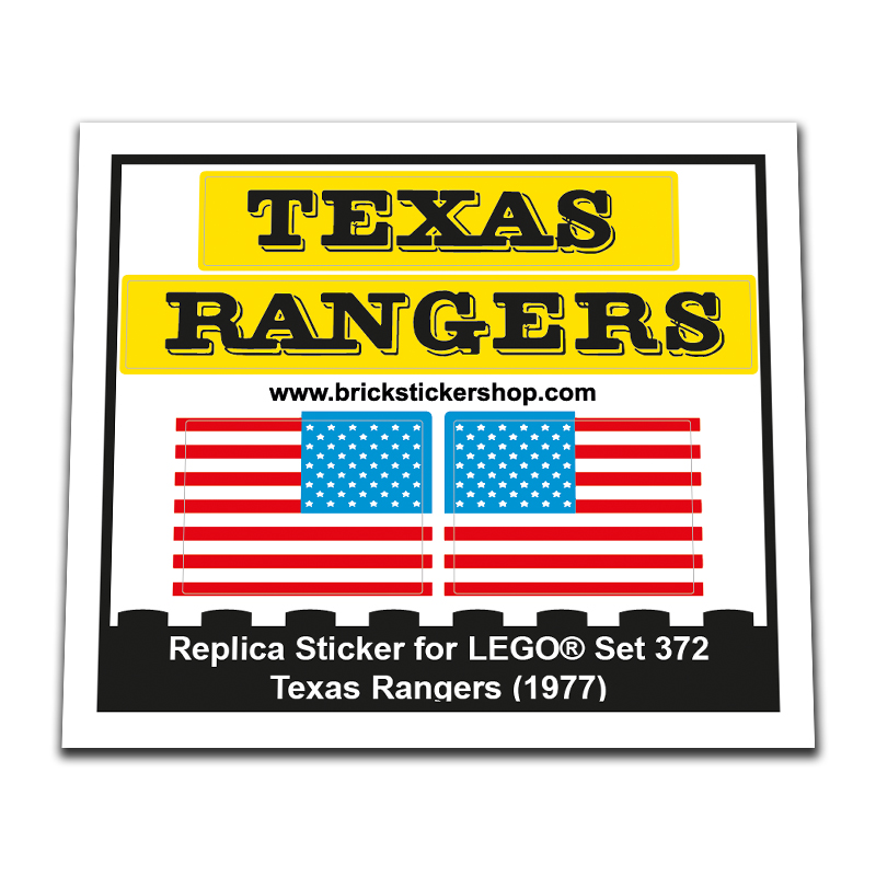 Replacement Sticker for Set 372 - Texas Rangers