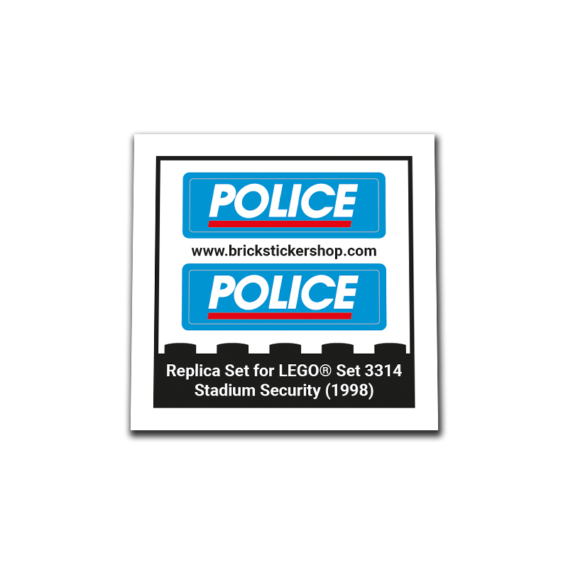 Replacement Sticker for Set 3314 - Stadium Security