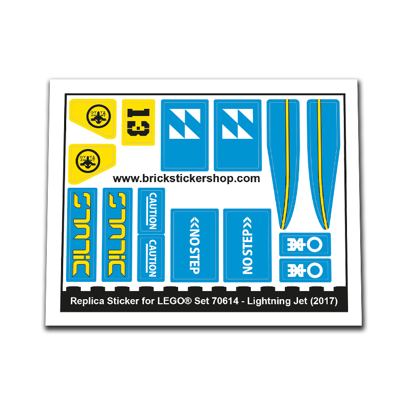 Replacement Sticker for Set 70614 - Lightning Jet