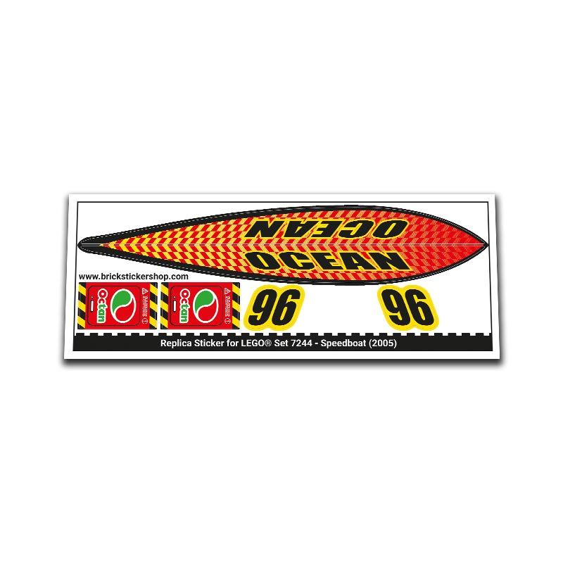 Replacement Sticker for Set 7244 - Speedboat