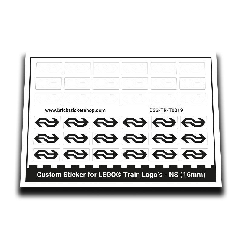Custom Sticker - Train Logo's - NS (16mm)