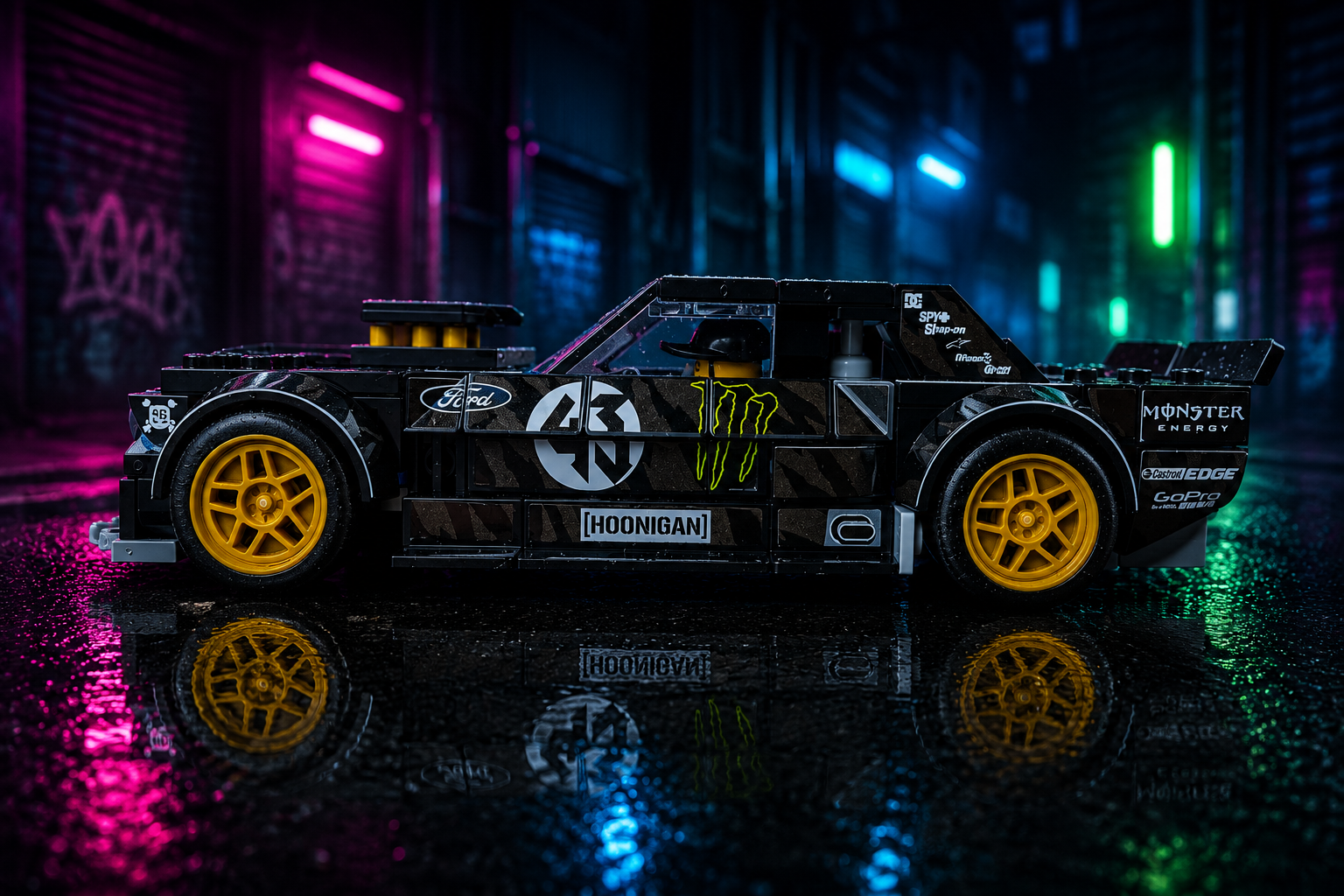 Alternative Sticker for Set 77262 - Ken Blocks '65 Ford Mustang