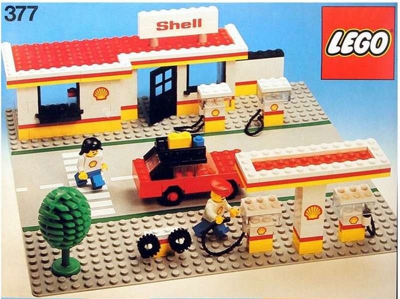 Ersatz Aufkleber/Sticker Set für LEGO Set 1254 Shell Select Shop 1999 