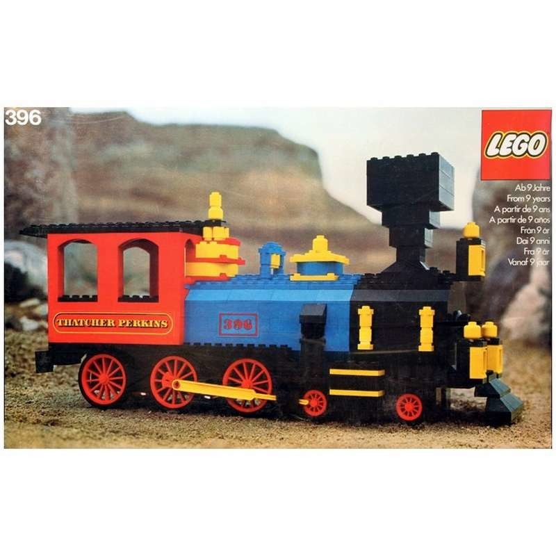 Ersatz Aufkleber/Sticker Set für LEGO Set 396 Thatcher Perkins Locomotive 1976 