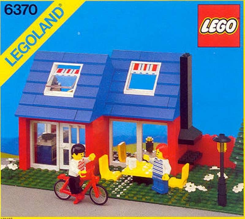 1983 Precut Custom Replacement Stickers for LEGO Set 6374-Holiday Home 