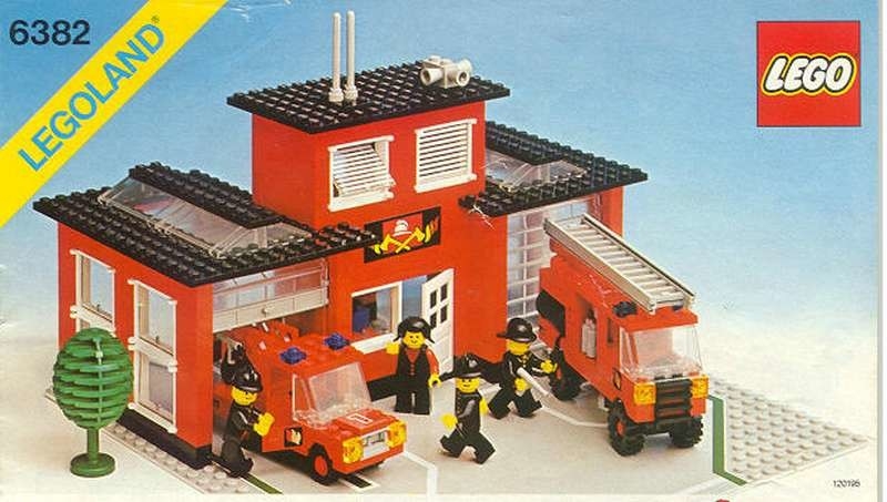 1978 precut Ersatz Aufkleber/Sticker für LEGO Set 374 Fire Station 