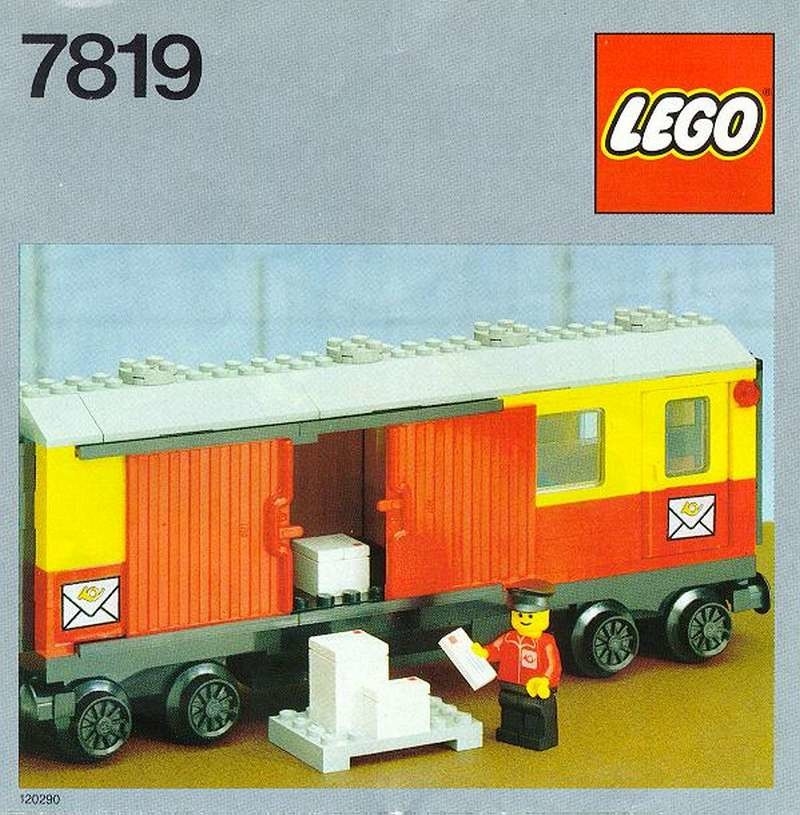 Custom Aufkleber/Sticker passend für LEGO 7819 Postal Container Wagon Covered 