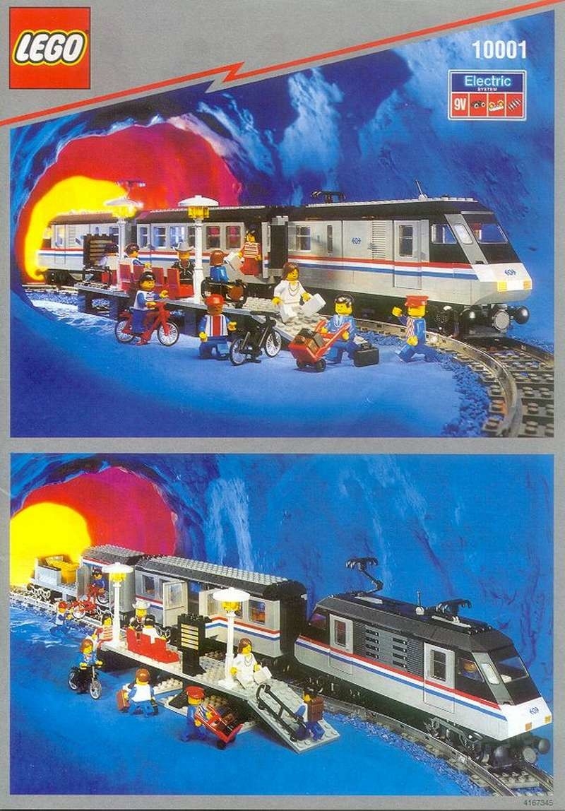 Custom Precut Aufkleber/Sticker passend für LEGO® 10001 Train 9V Metroliner 2001