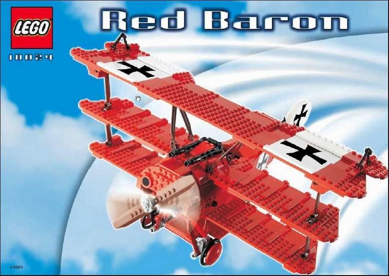 CUSTOM STICKERS for LEGO 10024 The red barron Fokker Pre-Cut