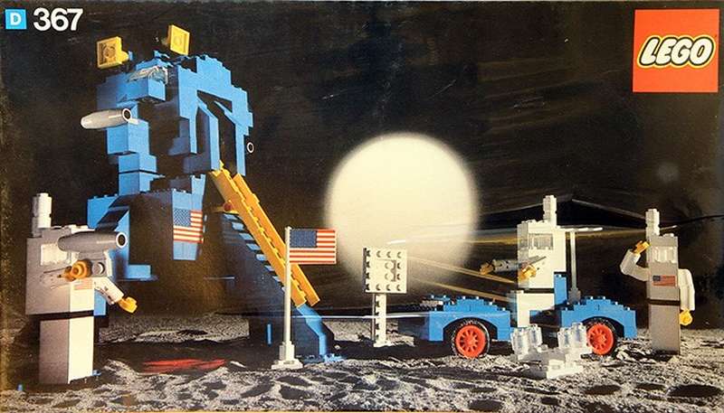 Custom Precut Aufkleber/Sticker passend für LEGO® 367/565 Moon Landing 1975/6 