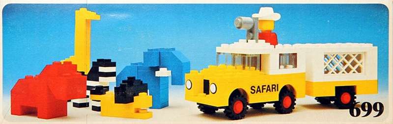 1977 Replacement Pre-cut Decal/Sticker for Lego 699 Legoland Photo Safari 
