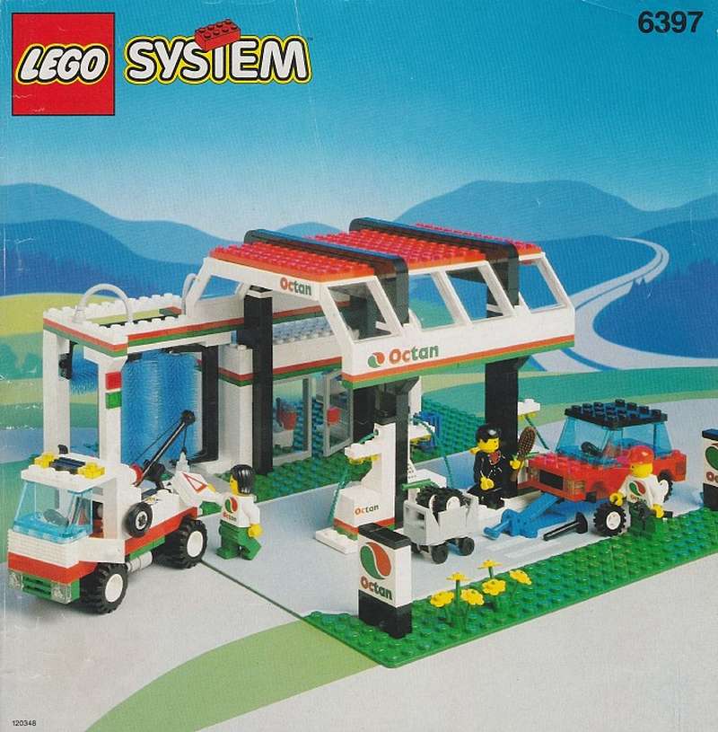 Aufkleber passend für LEGO 6397 Sticker Sheet Gas N' Wash Express,Custom,Precut 