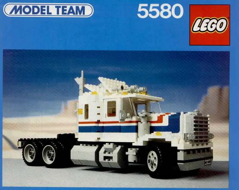 1986 Custom Precut Aufkleber/Sticker passend für LEGO® 5580 Team Highway Rig 