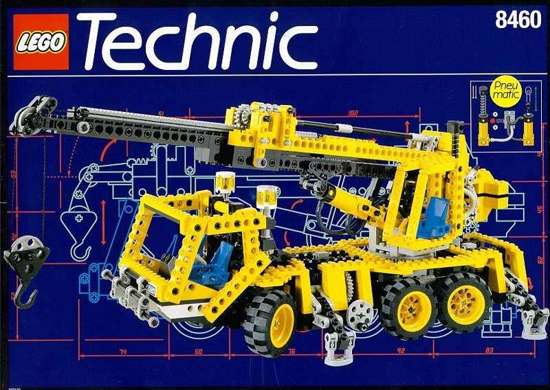 ERSATZ Aufkleber/Sticker für LEGO 8460 8431 8438 Pneumatic Crane Truck Premium 