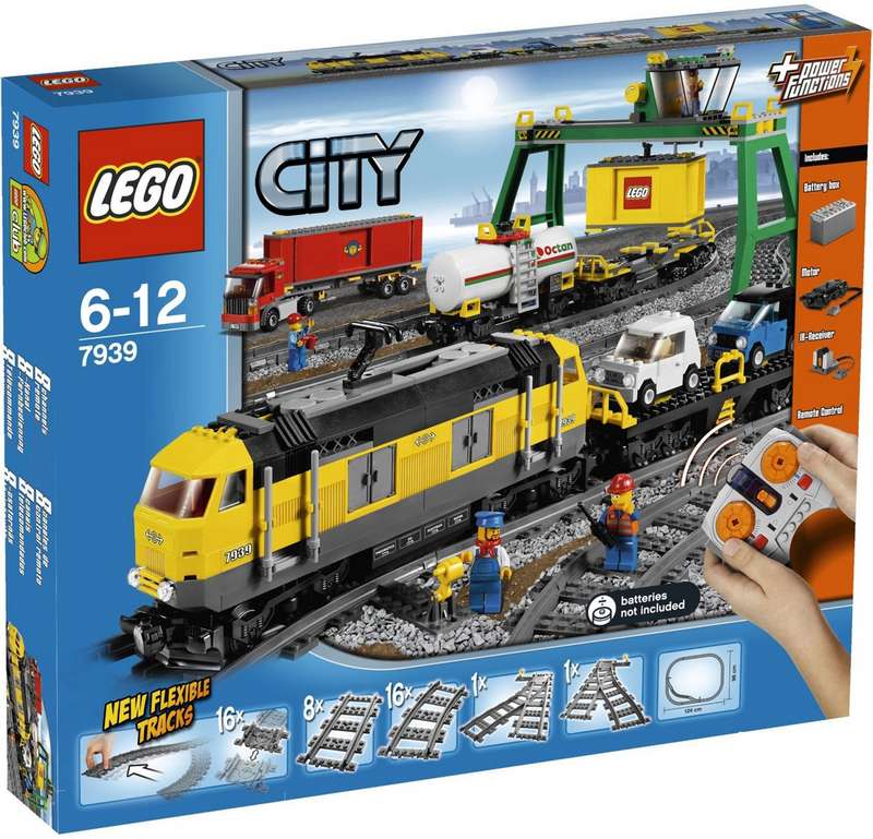 Custom Precut Aufkleber/Sticker passend für LEGO 7939 RC Train Cargo Train 2010 