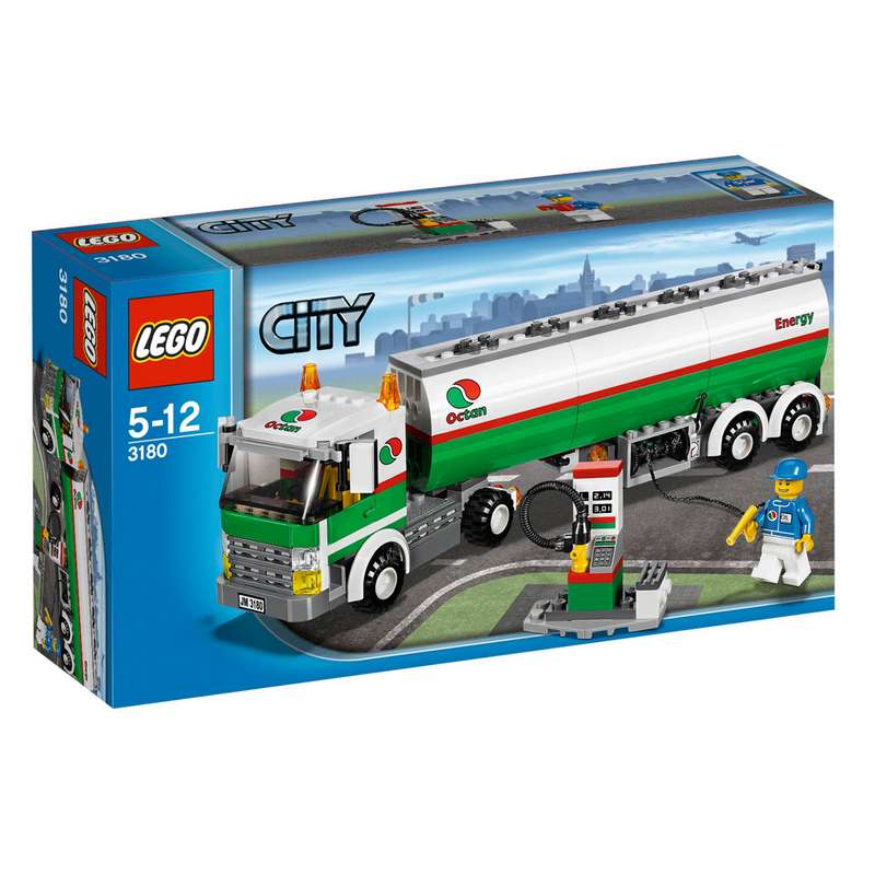 2010 Precut Custom replacement sticker for Lego Set 3180-Tank Truck