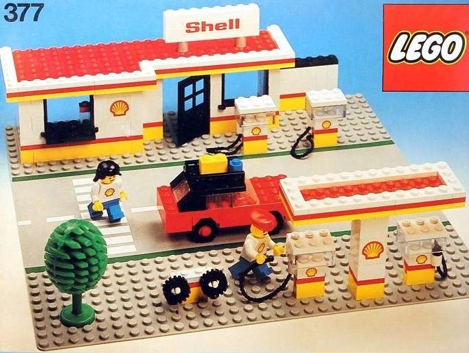 LEGO City/Ville Shell Caprylique Bosch ESSO Aral Autocollant/Sticker Ersatzset 