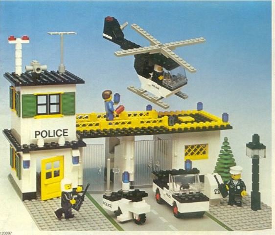 Custom Precut Autocollant/Sticker adapté pour LEGO ® 618 Police Helicopter 1977 