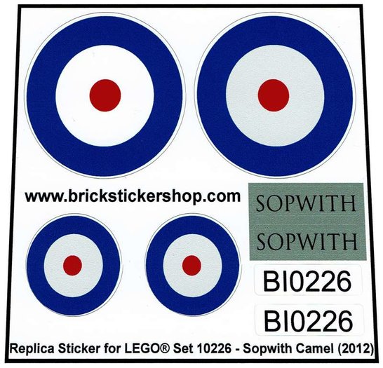 lego 10226 creator sopwith camel