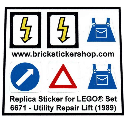 LEGO Sticker High Quality Replacement