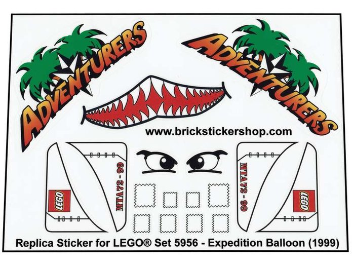 Lego Sticker High Quality Replacement