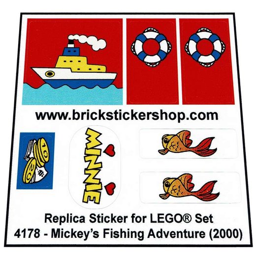 198 Precut Custom Replacement Stickers voor Lego Set 3660 Fisherman/'s Cottage